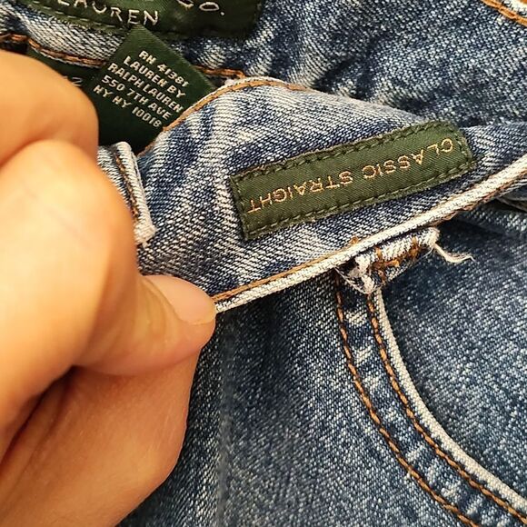 Lauren Ralph Lauren Classic Street 12 jeans tall casual wear straight fit - Picture 5 of 8